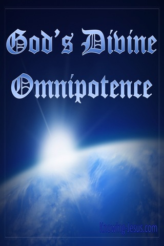 God’s Divine Omnipotence (devotional) (blue)